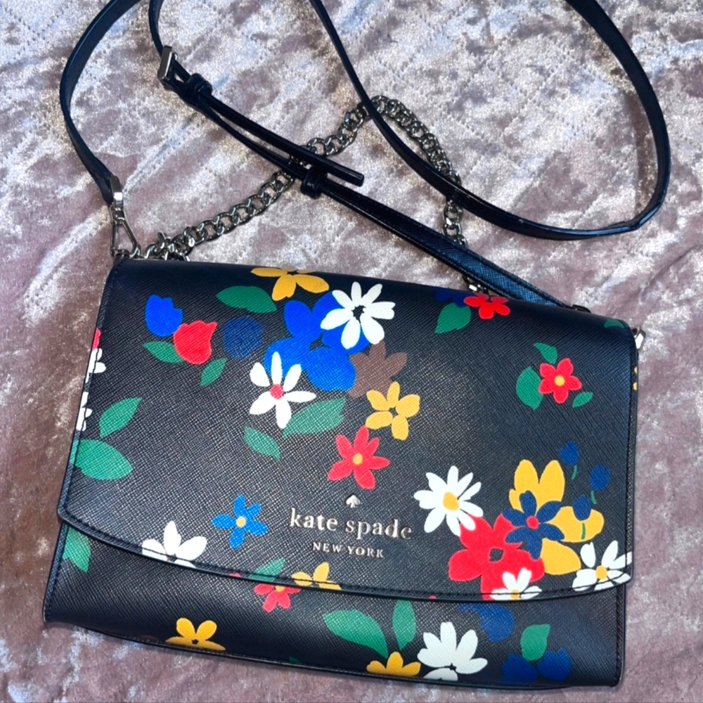Kate Spade Floral Crossbody EUC
